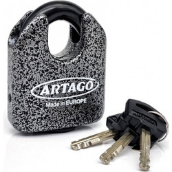 Artago 68T/B Textura Κλειδαριά Δισκόφρενου Μηχανής 14mm Γκρι