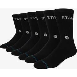 Stance Ανδρικές Κάλτσες Ψηλές με Σχέδια Μαύρες 6Pack A556C24ORI-BLK