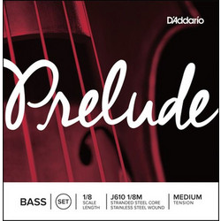 D'Addario Prelude J610 Σετ 4 Χορδές Κοντραμπάσου Stainless Steel Medium Tension 1/8