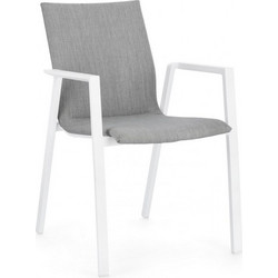 Kare Design Odeon Καρέκλα Κήπου Μεταλλική Λευκή 0663327