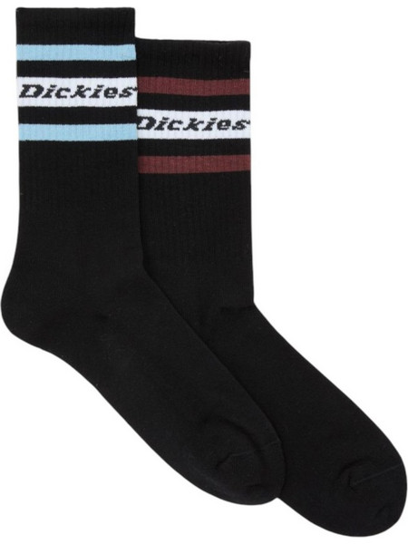 Dickies Genola Ανδρικές Κάλτσες Ψηλές με Σχέδια Μαύρες 2Pack DK0A4XDKL251