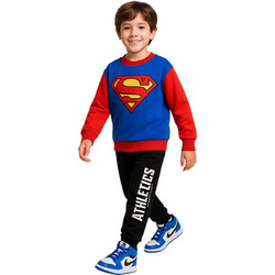 Action Superman Παιδικό Σετ Φόρμας Royal Blue Μαύρο 12514011