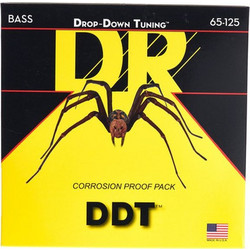 DR Strings Drop-Down Σετ 4 Χορδές Ηλεκτρικού Μπάσου Stainless Steel 65-125"