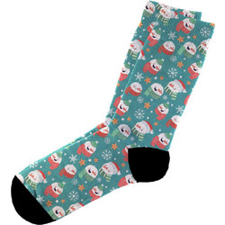 Dimisocks Do You Dare Christmas Snowman Χριστουγεννιάτικες Ανδρικές Κάλτσες Ψηλές Πετρόλ 60061