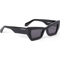 Off White OERI137F24 1007 Γυναικεία Γυαλιά Ηλίου Cat Eye Κοκάλινα Μαύρα με Μαύρο Φακό