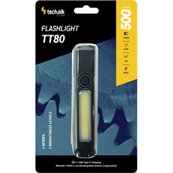 Technik TT80 01.011.0054 Επαναφορτιζόμενος Φακός Led IP33 800lm
