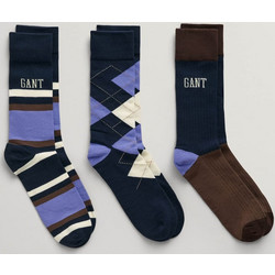 Gant Argyle & Stripe Ανδρικές Κάλτσες Ψηλές με Σχέδια Πολύχρωμες 3Pack 3G9960278