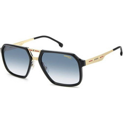 Carrera CA27/S 2M2/08 Ανδρικά Γυαλιά Ηλίου Aviator Μαύρο Χρυσό με Μπλε Φακό