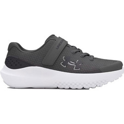 Under Armour Bps Surge 4 Παιδικά Αθλητικά Παπούτσια για Τρέξιμο Ανθρακί Λευκά 3027104-026