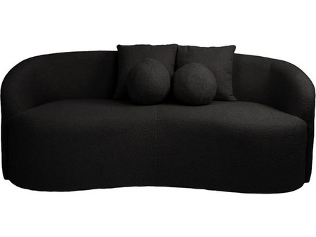 Woodwell Lyon Διθέσιος Καναπές Μαύρος 178x82x68cm E7163,2