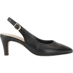 Gabor Ανατομικές Γόβες Slingback Δερμάτινες με Λεπτό Χαμηλό Τακούνι Μαύρες GAB-81590-27