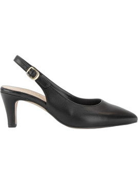 Gabor Ανατομικές Γόβες Slingback Δερμάτινες με Λεπτό Χαμηλό Τακούνι Μαύρες GAB-81590-27