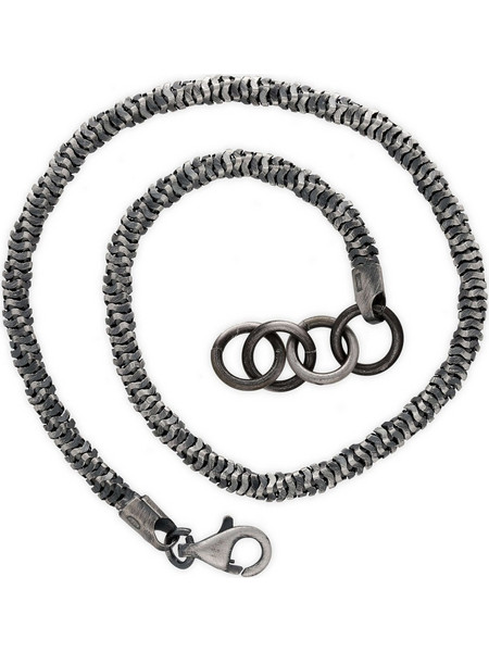 Emmanuela handcrafted for you Ανδρικό Βραχιόλι Αλυσίδα Ασημί LU460BR