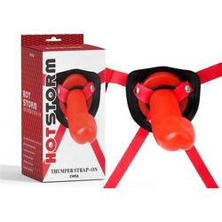 Chisa Novelties Hot Storm Harness Strap On με Dildo Κόκκινο