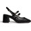 Corina Γόβες Slingback με Χοντρό Χαμηλό Τακούνι Μαύρες M6260