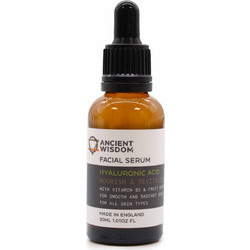 Ancient Wisdom Αντιγηραντικό Ενυδατικό Serum Προσώπου με Υαλουρονικό 30ml