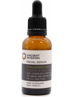 Ancient Wisdom Αντιγηραντικό Ενυδατικό Serum Προσώπου με Υαλουρονικό 30ml