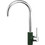 Sanitec Doppio Granite Green Μπαταρία Κουζίνας Πάγκου Διπλής Παροχής Ανάμεικτη Πράσινη