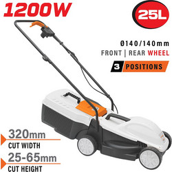 Nakayama EM3221 Μηχανή Γκαζόν Ηλεκτρική 1200W Κοπή 32cm