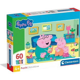 Παιδικό Puzzle Clementoni Super Color Peppa Pig 60 Κομμάτια 26312