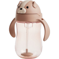 Munchkin Tip & Sip Κύπελλο με Καλαμάκι Ecru 296ml