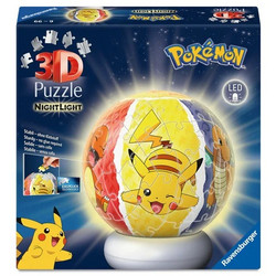 Παιδικό Puzzle Ravensburger 3D Ball Nightlight Pokemon 72 Κομμάτια