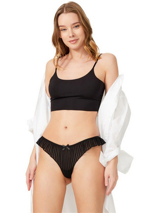 Cottonhill Γυναικείο Sexy String Μαύρο CH6079