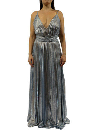 Kathy Hendels Maxi Καλοκαιρινό Φόρεμα για Γάμο / Βάπτιση Σεμιζιέ Γαλάζιο 193018