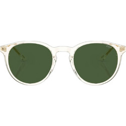 Polo Ralph Lauren PH4239U 635771 Ανδρικά Γυαλιά Ηλίου Στρογγυλά Κοκάλινα Διαφανή με Πράσινο Φακό