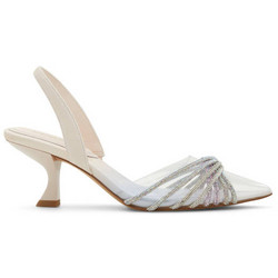Aldo Γόβες Slingback με Λεπτό Χαμηλό Τακούνι & Στρας Μπεζ Διαφανείς 00069571-89