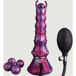 Dragon Ovipositor Dildo με Βεντούζα 27cm Μωβ