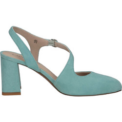 Caprice Γόβες Suede Slingback με Χοντρό Ψηλό Τακούνι Γαλάζιες 9-29600-44-839