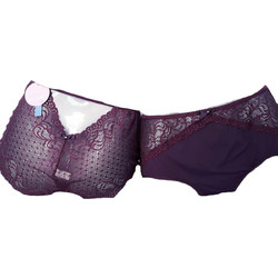 Cottonhill Γυναικείο Sexy Slip με Δαντέλα Μωβ CONSX19-3