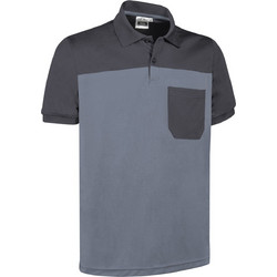 Valento Ανδρική Μπλούζα Polo Κοντομάνικη Γκρι GREY-CHARCOAL