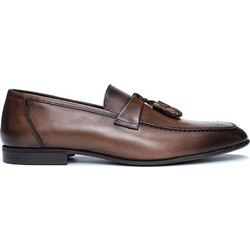 Perlamoda Ανδρικά Μοκασίνια Loafers Δερμάτινα Καφέ 7173514VVITU12BROWN