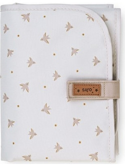 Saro Fly Free Φορητή Αλλαξιέρα Μωρού Υφασμάτινη 64x33.5cm Λευκή