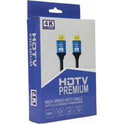 Jager Καλώδιο HDMI Male to HDMI Male 2m Black CR200/2M