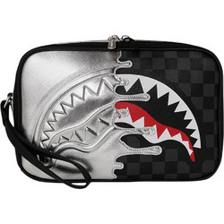 Sprayground Silver Side Drip Νεσεσέρ Αδιάβροχο με Θήκες Μαύρο