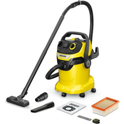 Karcher WD 5 Control 25/5/22 1.628-317.0 Σκούπα Υγρών / Στερεών 1200W με Κάδο 25lt