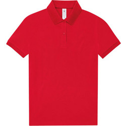 B&C Collection Γυναικεία Μπλούζα Polo Κοντομάνικη Κόκκινη PW463