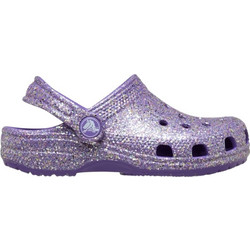 Crocs Classic Fantasy Glitter Clog Παιδικά Παπούτσια Θαλάσσης για Κορίτσι Ανατομικά Λιλά 212561-510