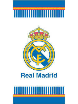 Real Madrid Παιδική Πετσέτα Θαλάσσης Microfiber Λευκή 70x140cm 8435746915127