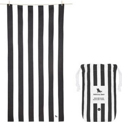 Dock & Bay Ocean Treasure Πετσέτα Θαλάσσης Microfiber Μαύρη 90x200cm