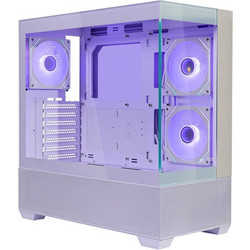 Cooler Master Elite 690 Wood White Midi Tower Κουτί Υπολογιστή με Πλαϊνό Παράθυρο