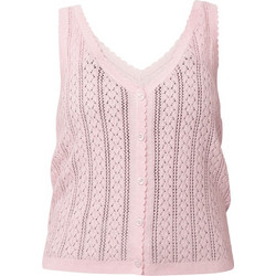 Vero Moda Lux Γυναικείο Καλοκαιρινό Top Πλεκτό Ροζ 10342953