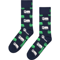 Happy Socks Guinea Pig Βαμβακερές Ανδρικές Κάλτσες Ψηλές με Σχέδια Navy Μπλε P003193