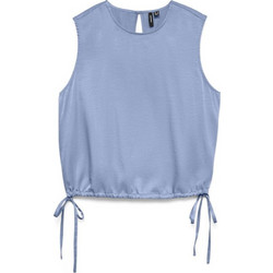 Vero Moda Mira Γυναικείο Καλοκαιρινό Crop Top Γαλάζιο 10345224