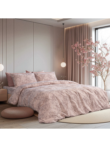 Beauty Home Σετ Πάπλωμα Μονό 160x230 Moments Art 12569 Σάπιο Μήλο