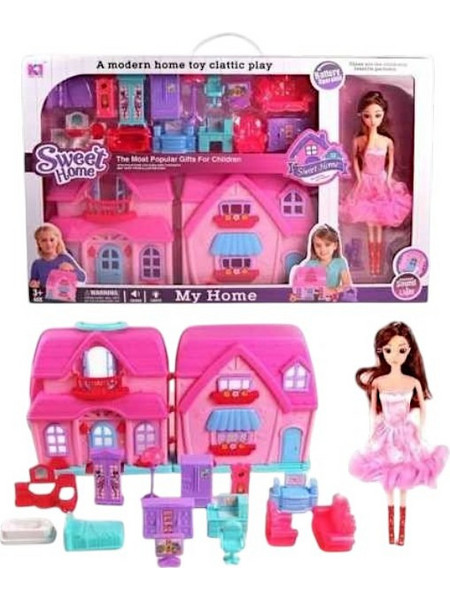 Tradesor Κούκλα με Κουκλόσπιτο & Αξεσουάρ 88018B