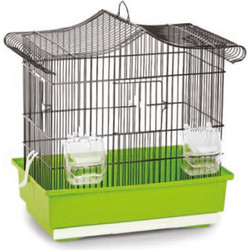 Domus Molinari Carina Nera Κλουβί Πτηνών Μαύρο Πράσινο 40x24x41cm 8027867005049